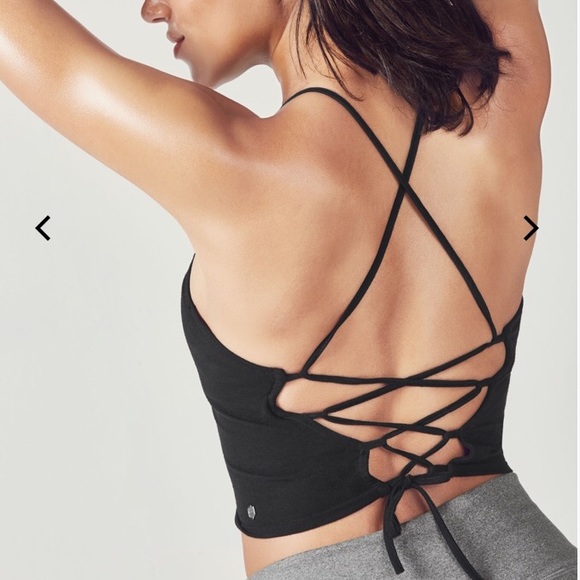 Fabletics Tops - NWT Black cropped tank top